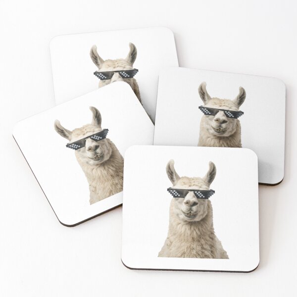 Item preview, Llama deal with it doge funny sarcastic sarcasm doge dog dogs meme parody christmas birthday designed and sold by CheeseBlueprint.