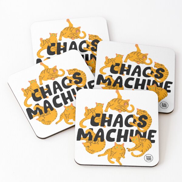 Item preview, Chaos Machine Cats Playful Fun Orange Tabby Art designed and sold by OlyvieArt.