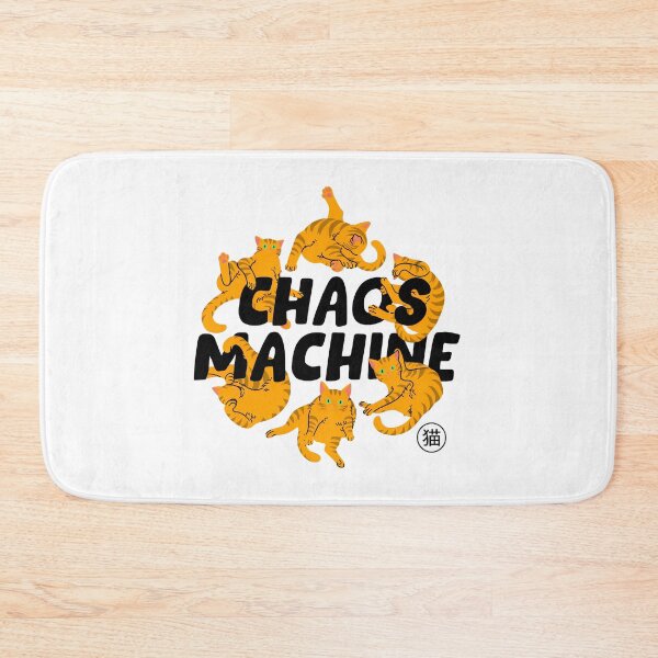 Item preview, Chaos Machine Cats Playful Fun Orange Tabby Art designed and sold by OlyvieArt.