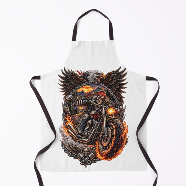 Item preview, Skeleton Biker – Eagle Motorcycle Rider designed and sold by CreativeMindsetLab.