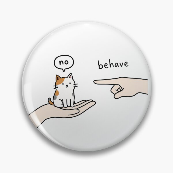 Item preview, No Behave Funny Cat designed and sold by MonkiFlipp.