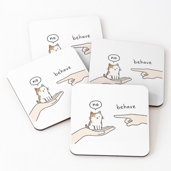 Item preview, No Behave Funny Cat designed and sold by MonkiFlipp.