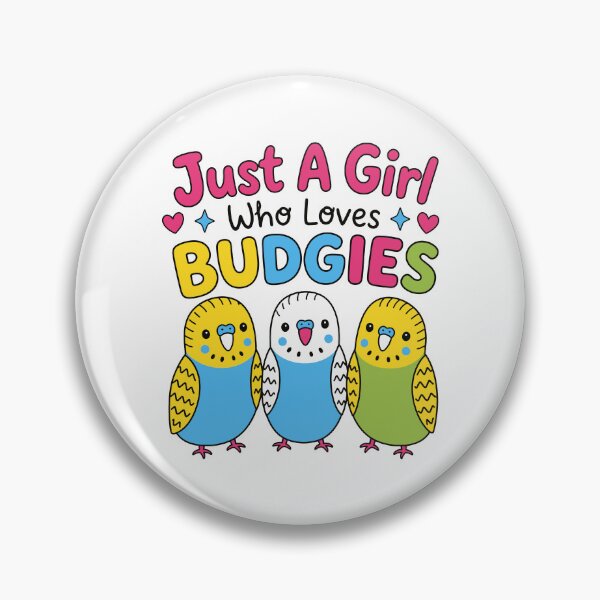 Item preview, Just A Girl Who Loves Budgies designed and sold by gunaone-design.