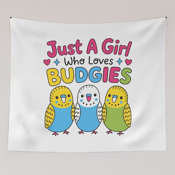 Item preview, Just A Girl Who Loves Budgies designed and sold by gunaone-design.