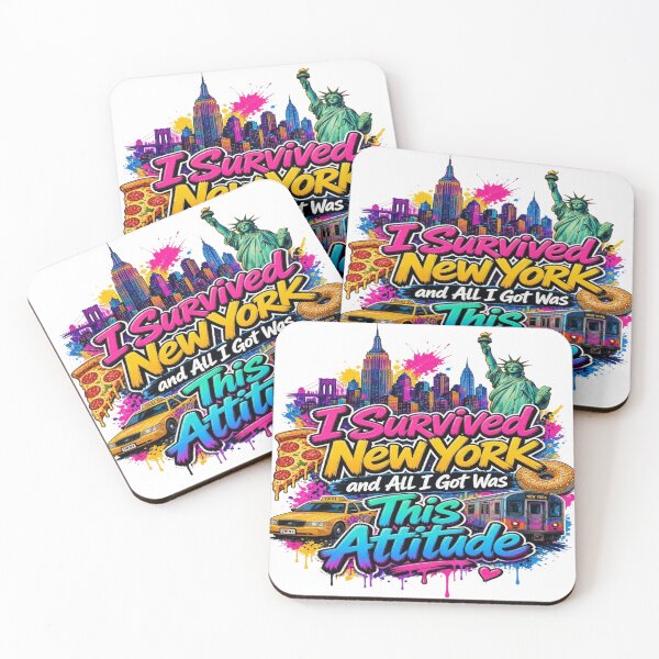 Item preview, I Survived New York Funny NYC Attitude Street Art designed and sold by Sushikidsntod.