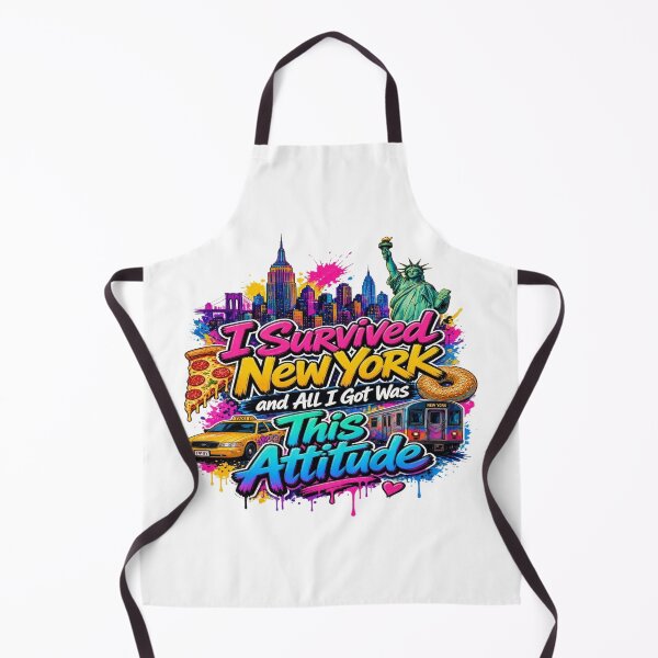 Item preview, I Survived New York Funny NYC Attitude Street Art designed and sold by Sushikidsntod.