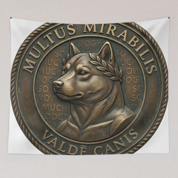 Item preview, Multus Mirabilis Latin Dog Coin Medal designed and sold by octozap.