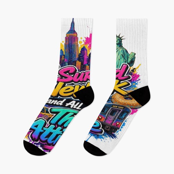 Item preview, I Survived New York Funny NYC Attitude Street Art designed and sold by Sushikidsntoddlers.