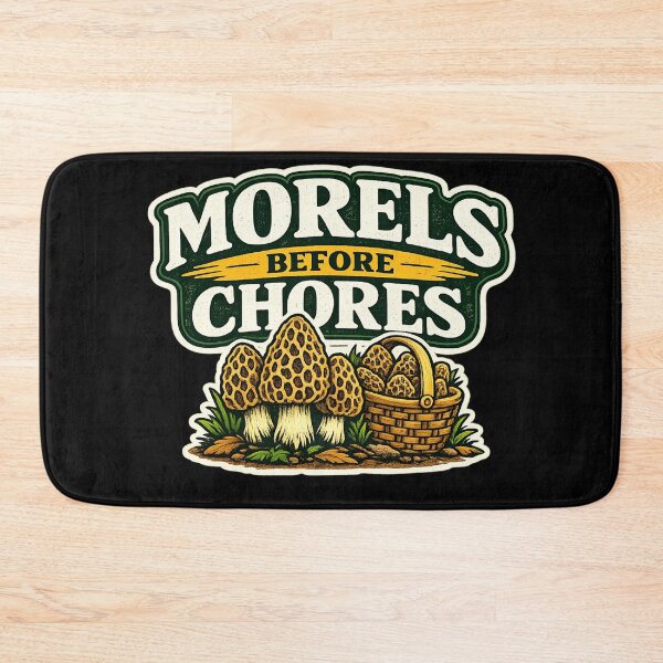 Item preview, Vintage Morel Mushroom Foraging Illustration designed and sold by OddHobbyClub.