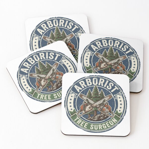 Item preview, Vintage Arborist Tree Surgeon Chainsaw Forestry Badge Graphic designed and sold by KreatoLab.