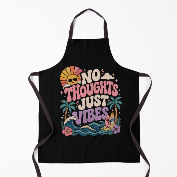 Item preview, No Thoughts Just Vibes T-Shirt Aesthetic Chill Retro Sunset Design Funny Relaxed Mood Graphic Tee designed and sold by Artimax-Studio.