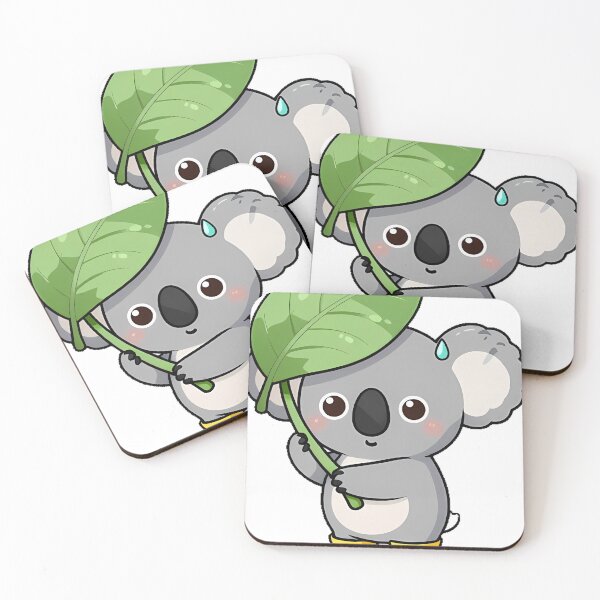 Item preview, Koala with Leaf Umbrella Icon designed and sold by pumsquare.