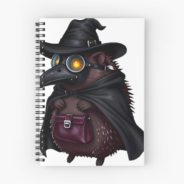 Item preview, Gothic Plague Doctor Hedgehog designed and sold by IllumeInk.
