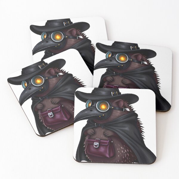 Item preview, Gothic Plague Doctor Hedgehog designed and sold by IllumeInk.