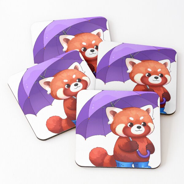 Item preview, Red Panda Rainy Day Icon designed and sold by pumsquare.