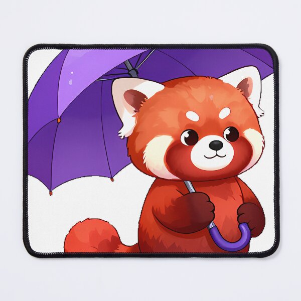 Item preview, Red Panda Rainy Day Icon designed and sold by pumsquare.