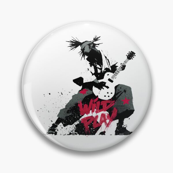 Item preview, Heavy Metal Guitar Player Smashing Gear Silhouette designed and sold by EdvvinStudios.