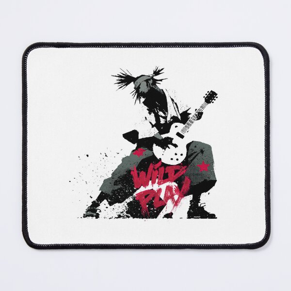 Item preview, Heavy Metal Guitar Player Smashing Gear Silhouette designed and sold by EdvvinStudios.