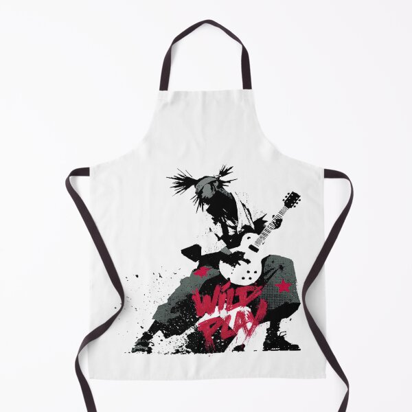 Item preview, Heavy Metal Guitar Player Smashing Gear Silhouette designed and sold by EdvvinStudios.