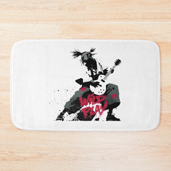 Item preview, Heavy Metal Guitar Player Smashing Gear Silhouette designed and sold by EdvvinStudios.