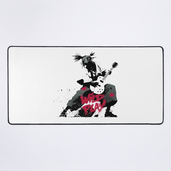 Item preview, Heavy Metal Guitar Player Smashing Gear Silhouette designed and sold by EdvvinStudios.
