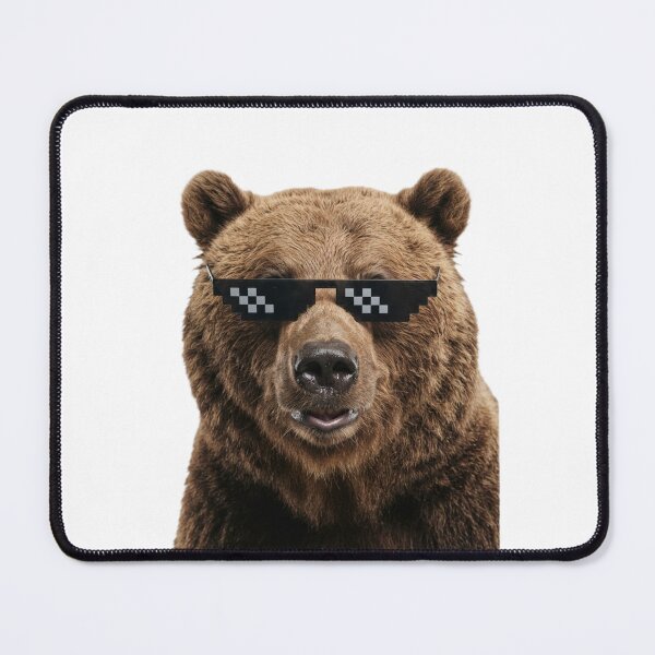 Item preview, Bear deal with it doge funny sarcastic sarcasm doge dog dogs meme parody christmas birthday designed and sold by CheeseBlueprint.