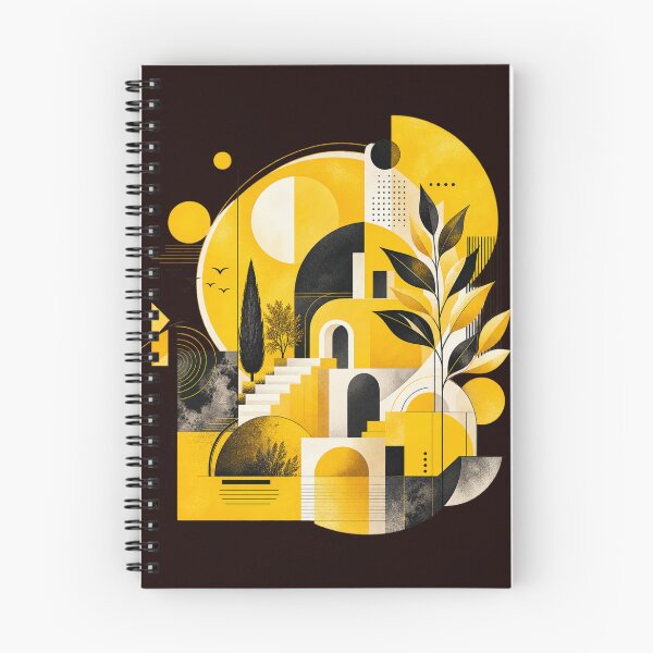 Item preview, Yellow Geometric Mediterranean Architecture Art designed and sold by zhivago1980.