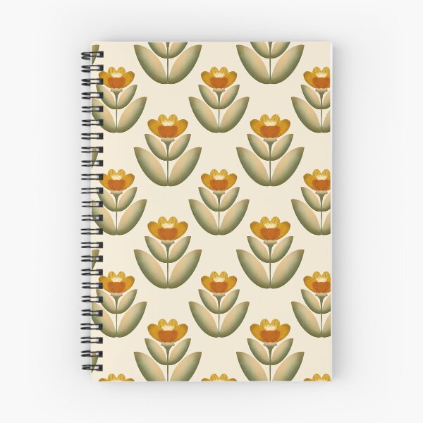 Item preview, Golden Meadow Bloom Retro Folk Floral Pattern designed and sold by Almanzart.