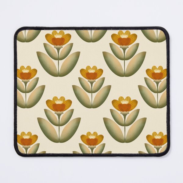 Item preview, Golden Meadow Bloom Retro Folk Floral Pattern designed and sold by Almanzart.