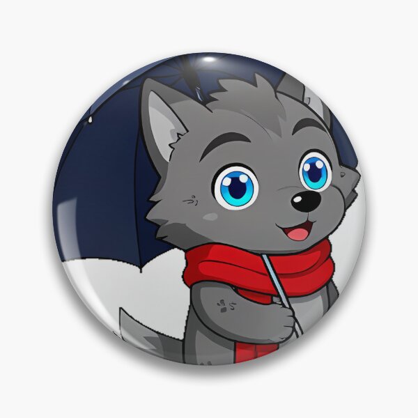 Item preview, Wolf Cub Rainy Day Icon designed and sold by pumsquare.
