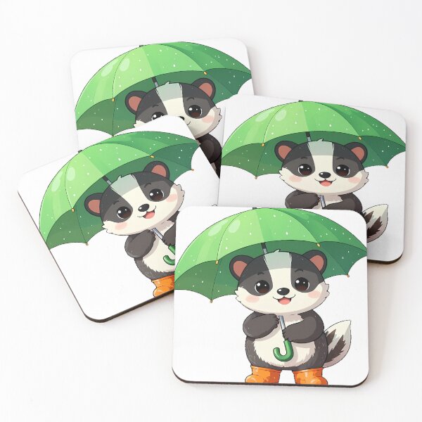 Item preview, Badger Rainy Day Icon designed and sold by pumsquare.
