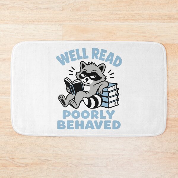 Item preview, Raccoon well read poorly behaved designed and sold by Traveldrawings.