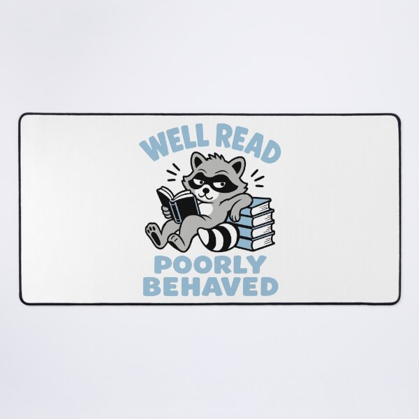 Item preview, Raccoon well read poorly behaved designed and sold by Traveldrawings.