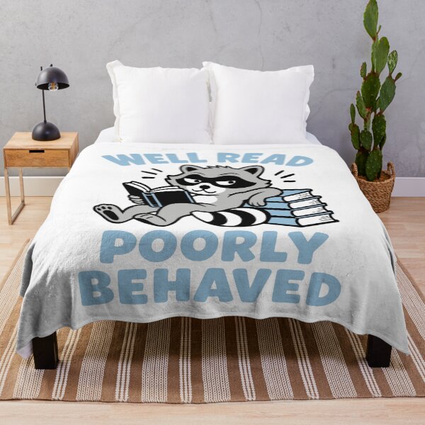 Item preview, Raccoon well read poorly behaved designed and sold by Traveldrawings.