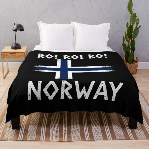 Item preview, Ro Ro Ro Norway Flag Distressed Nordic Design designed and sold by OlyvieArt.