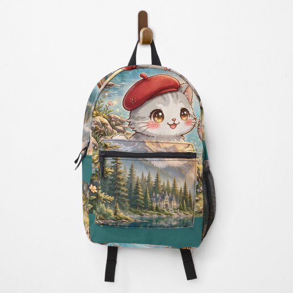 Item preview, Canadian Rockies Sunrise - Freda & Junior Lake Louise Boss Mode Cats designed and sold by MAISON SYLVIE.