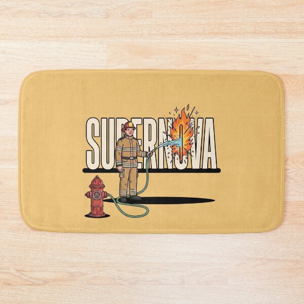 Item preview, Firefighter Fighting a Literal Supernova Funny Astronomy Pun Illustration designed and sold by Rare By Hero.