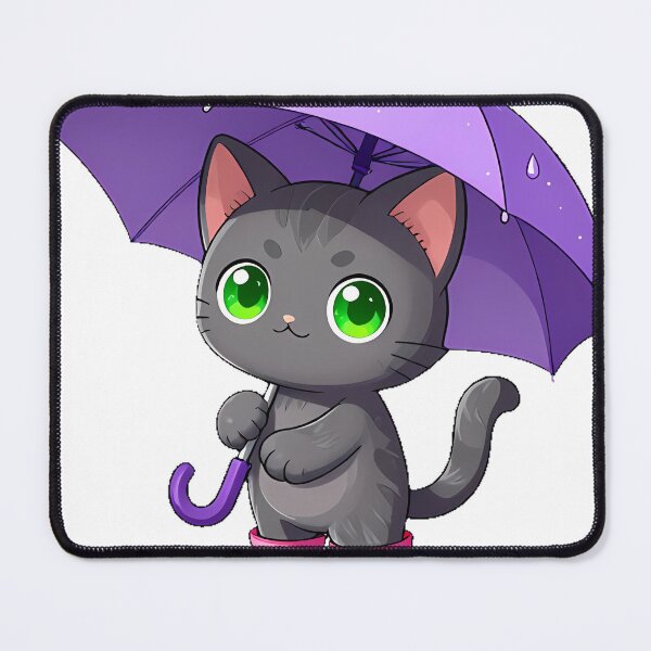 Item preview, Gray Kitten Rainy Day Icon designed and sold by pumsquare.
