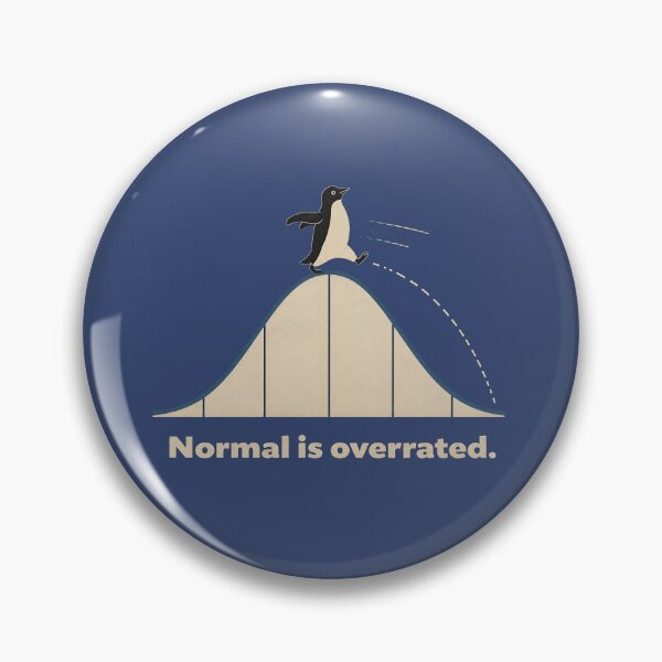 Item preview, Normal Is Overrated – Sleepy Bell Curve Penguin T-Shirt Design designed and sold by ManggaeJM.