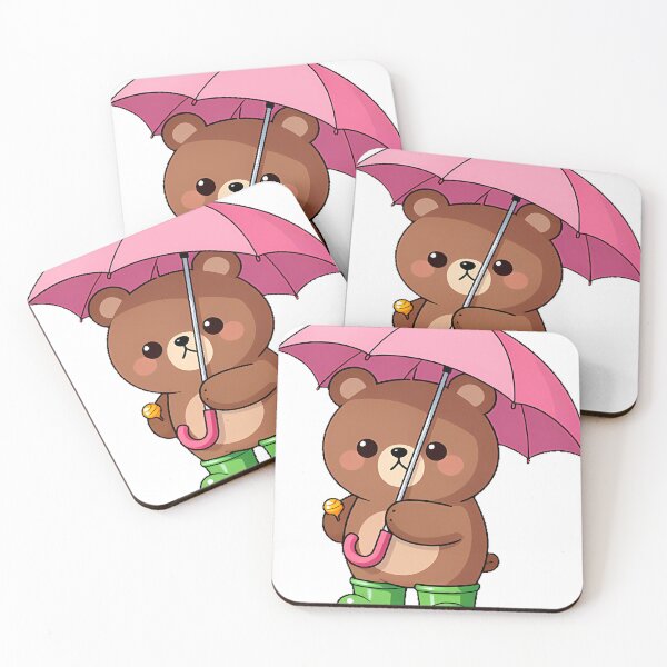 Item preview, Brown Bear Cub Rainy Day Icon designed and sold by pumsquare.
