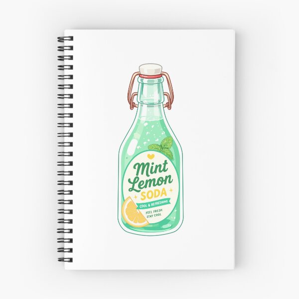 Item preview, Cute mint lemon soda designed and sold by KJackArtwork.