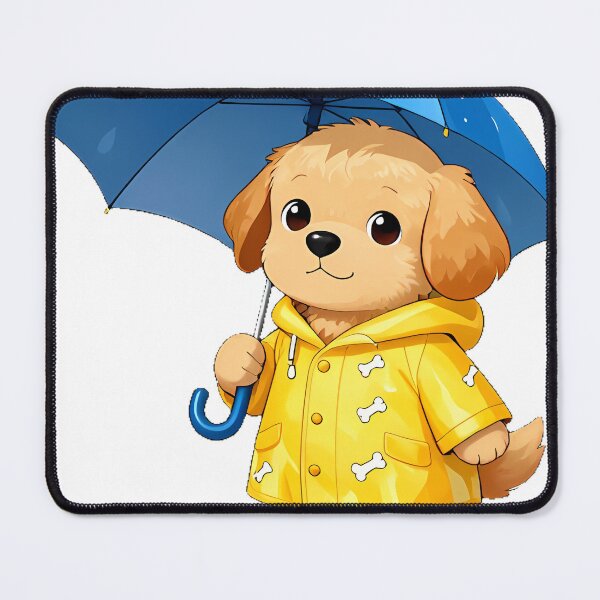 Item preview, Golden Retriever Puppy Rainy Day Icon designed and sold by pumsquare.