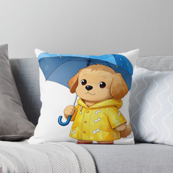 Item preview, Golden Retriever Puppy Rainy Day Icon designed and sold by pumsquare.
