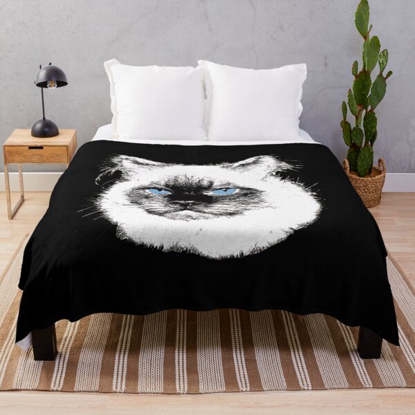 Item preview, Siamese Cat Face Sketch Art designed and sold by OlyvieArt.