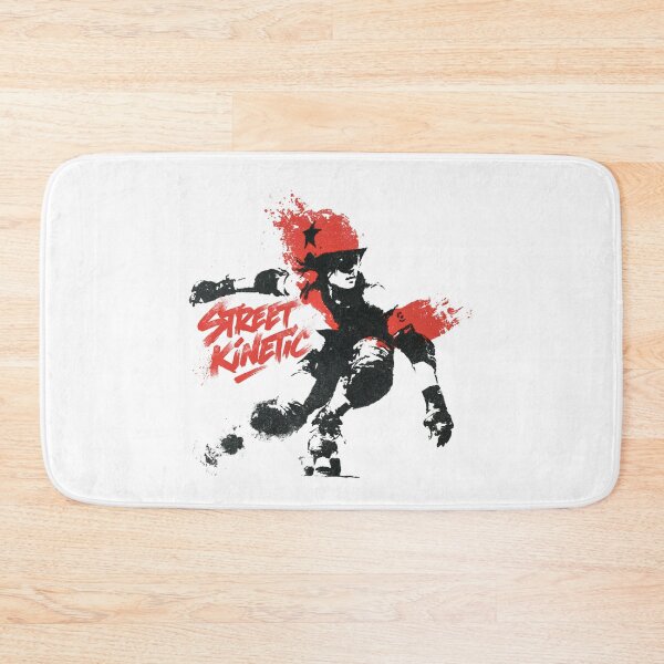 Item preview, Crouching Roller Derby Skater Speed Urban Silhouette designed and sold by EdvvinStudios.