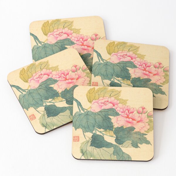 Item preview, Peony Painting Korean Traditional Art designed and sold by allpalgo.