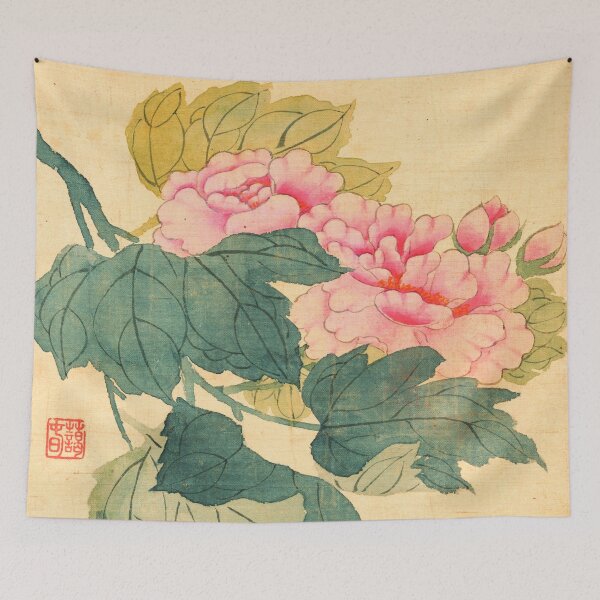 Item preview, Peony Painting Korean Traditional Art designed and sold by allpalgo.