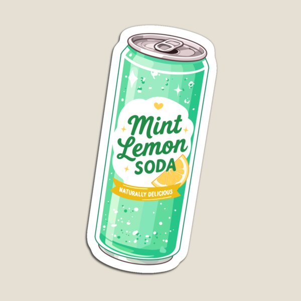Item preview, Cute mint lemon soda designed and sold by KJackArtwork.