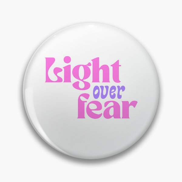 Item preview, Light Over Fear Motivational Quote designed and sold by jianina-alondra.