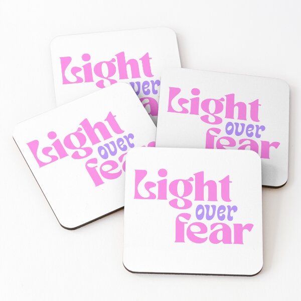 Item preview, Light Over Fear Motivational Quote designed and sold by jianina-alondra.